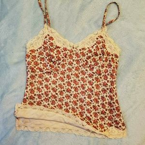 Express Floral Spaghetti Strap Top
